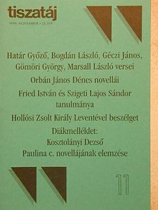 Alföldy Jenő - Tiszatáj 1999. november [antikvár]