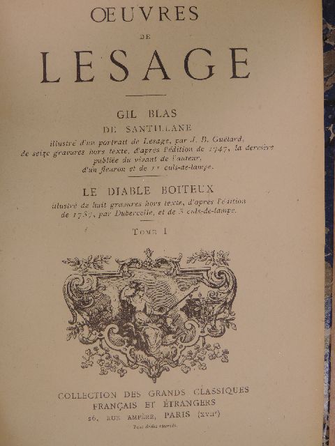 Alain René Lesage - Oeuvres de Lesage 1. [antikvár]