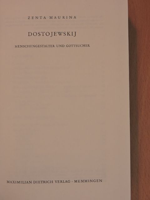 Dostojevszkij Mihailovics Feodor - Dostojewskij [antikvár]