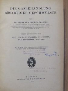 Dr. Bernhard Fischer-Wasels - Die Gasbehandlung Bösartiger Geschwülste [antikvár]
