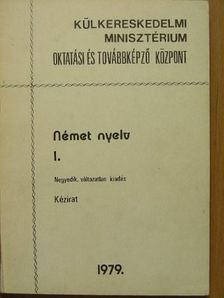 Német nyelv I. [antikvár]