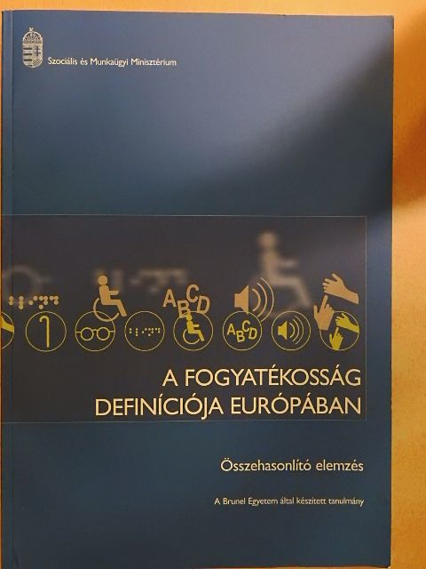 A fogyatékosság definíciója Európában [antikvár]