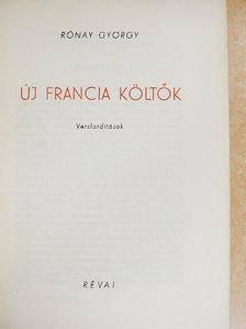 Charles Vildrac - Új francia költők [antikvár]