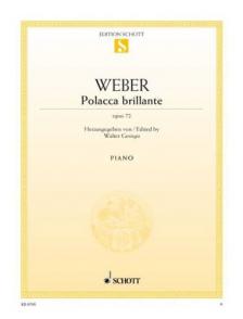 WEBER, C.M. VON - POLACCA BRILLANTE OP.72 FÜR KLAVIER (WALTER GEORGII), ANTIKVÁR PÉLDÁNY
