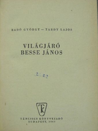 Radó György - Világjáró Besse János [antikvár]