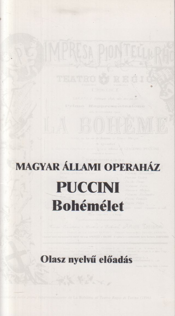 Dr. Till Géza - Puccini - Bohémélet [antikvár]