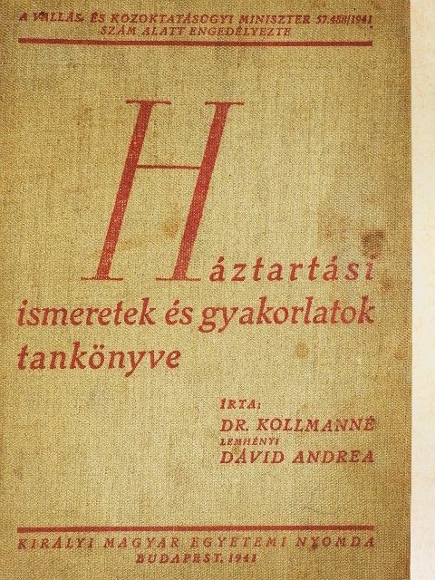 Dr. Kollmanné Lemhényi Dávid Andrea - Háztartási ismeretek és gyakorlatok tankönyve [antikvár]