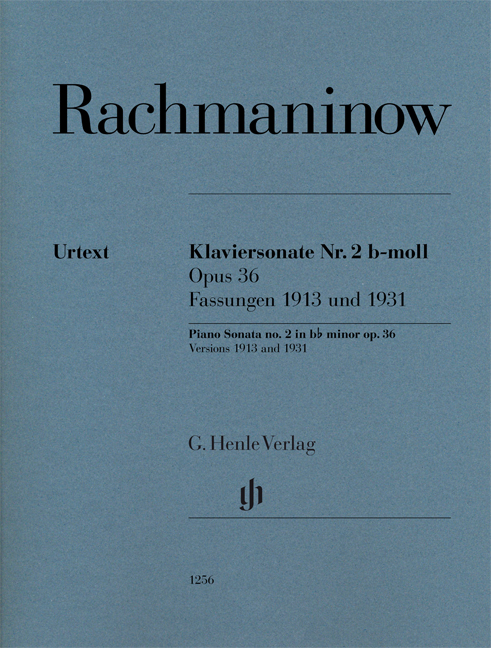 RAHMANYINOV / RACHMANINOW - KLAVIERSONATE NR.2 b-MOLL OP.36. FASSUNGEN 1913 UND 1931