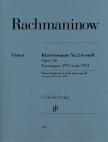 RAHMANYINOV / RACHMANINOW - KLAVIERSONATE NR.2 b-MOLL OP.36. FASSUNGEN 1913 UND 1931