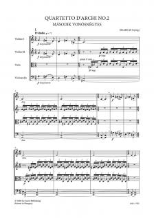SELMECZI GYÖRGY - II. VONÓSNÉGYES (QUARTETTO D'ARCHI NO.2)