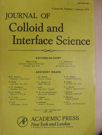 D. Munro - Journal of Colloid and Interface Science, January 1979 [antikvár]