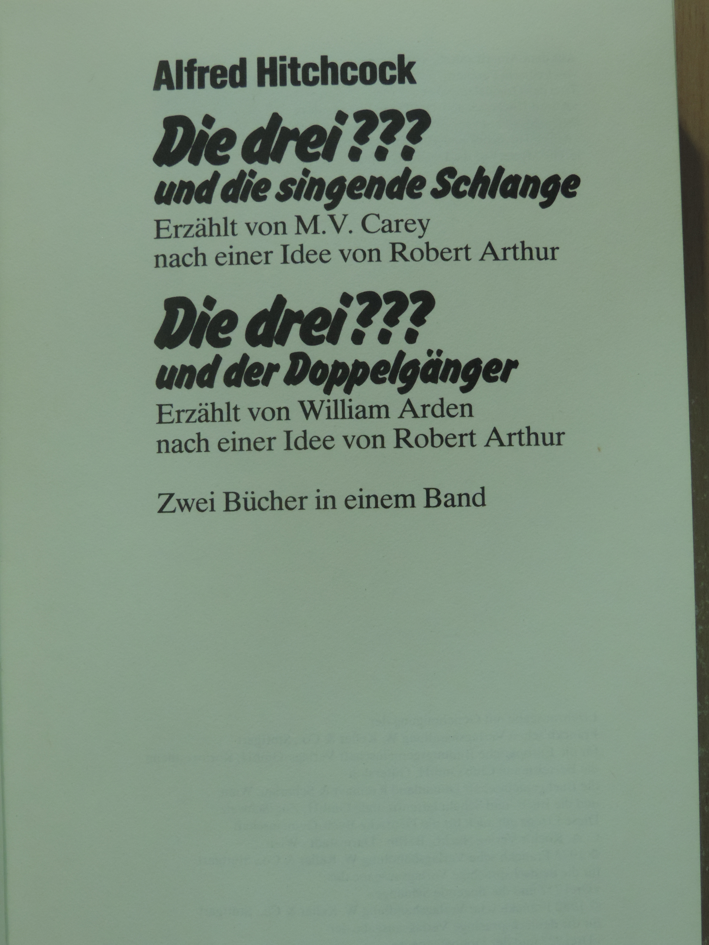 Alfred Hitchcock - Die drei ??? und die singende Schlange/Die drei ??? und der Doppelgänger [antikvár]