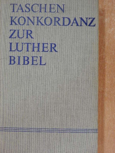 Taschenkonkordanz zur Lutherbibel [antikvár]