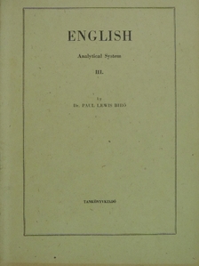 Dr. Bíró Lajos Pál - English III. [antikvár]