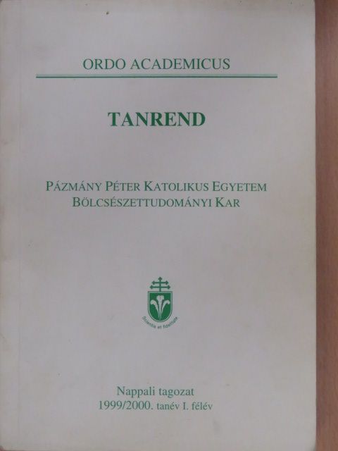 Tanrend 1999/2000/I. [antikvár]
