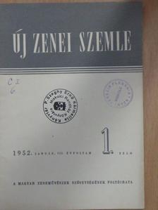 Kozma Erzsébet - Új Zenei Szemle 1952. január [antikvár]