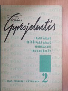 ÉGSZI Gyorsjelentés 1968. február [antikvár]