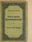 Dr. Josef Szinnyei - Finnisch-ugrische Sprachwissenschaft [antikvár]