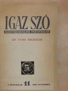 Bölöni György - Igaz Szó 1957. november [antikvár]