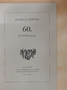 Kőszeghy Péter - Szabó G. Zoltán 60. születésnapjára [antikvár]
