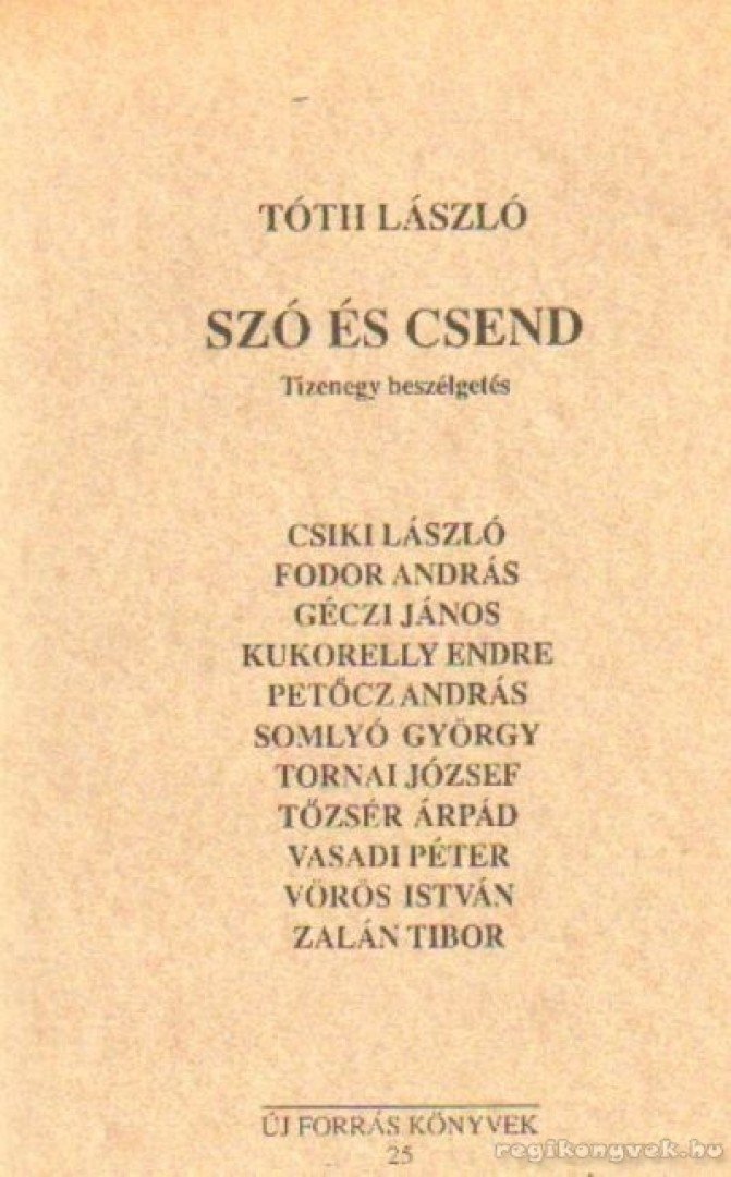 Szó és csend [antikvár]