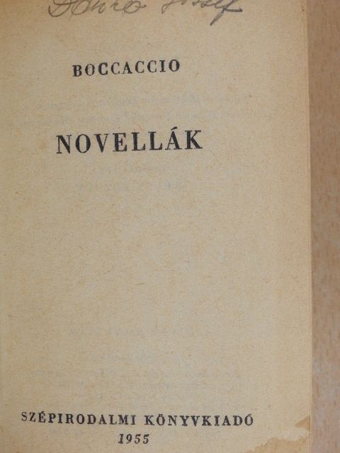 Boccaccio - Novellák/Csend [antikvár]