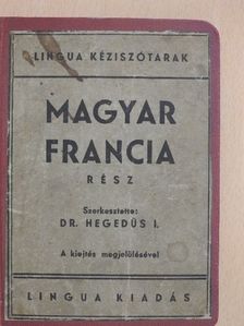 Magyar-francia és francia-magyar kéziszótár I. (töredék) [antikvár]