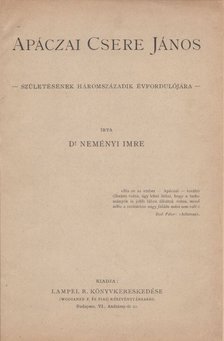 Neményi Imre - Apáczai Csere János [antikvár]