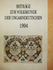 Ernő Eperjessy - Beiträge zur Volkskunde der Ungarndeutschen 1994 [antikvár]