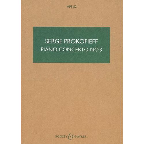 PROKOFJVEV (PROKOFIEFF) - PIANO CONCERTO NO 3 IN C MAJOR OP.26, POCET SCORE