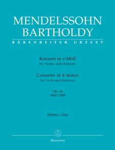 MENDELSSOHN BARTHOLDY - KONZERT IN e-MOLL FÜR VIOLINE UND ORCHESTER OP.64 1844/1845 KLAVIERAUSZUG