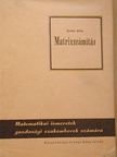Krekó Béla - Matrixszámítás [antikvár]