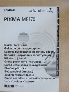 Canon Pixma MP170 - Quick Start Guide [antikvár]