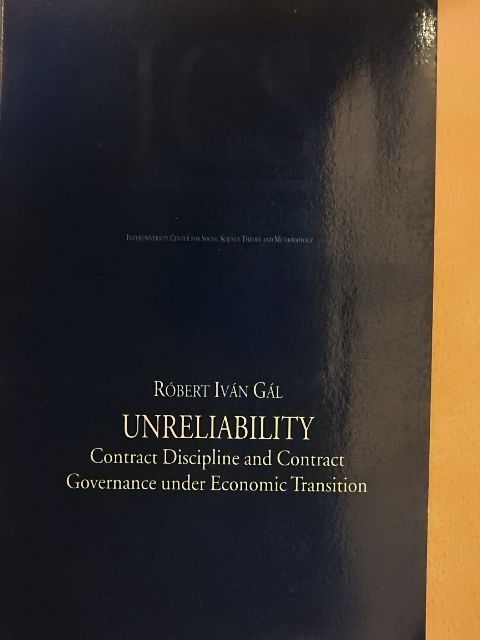 Gál Róbert Iván - Unreliability [antikvár]