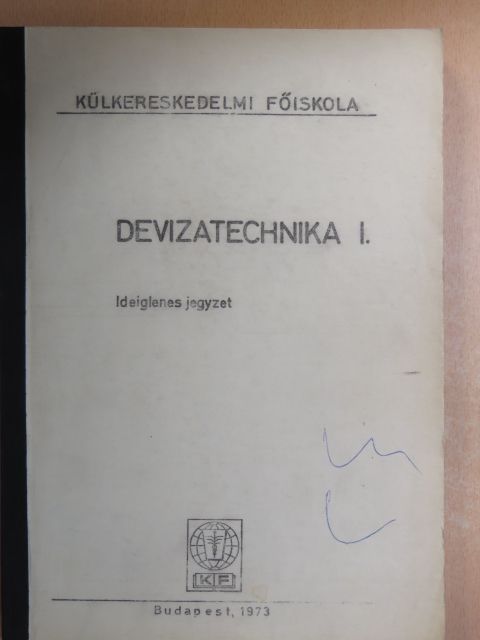 Abos Brunó - Devizatechnika I. [antikvár]