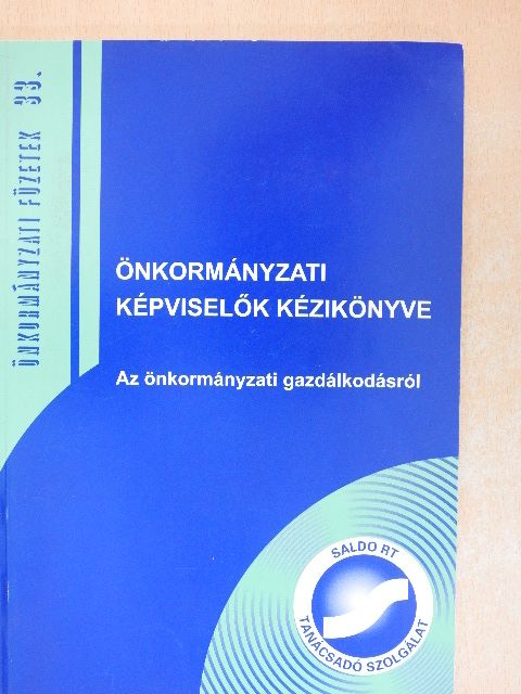 Dorner Egyed - Önkormányzati képviselők kézikönyve [antikvár]