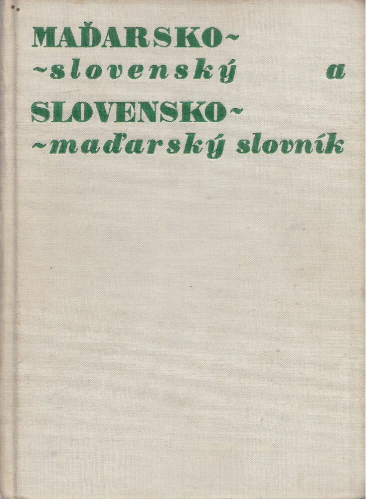Chrenková, E., Tankó, Ladislav - Madarsko-slovensky a slovensko-madarsky slovník [antikvár]