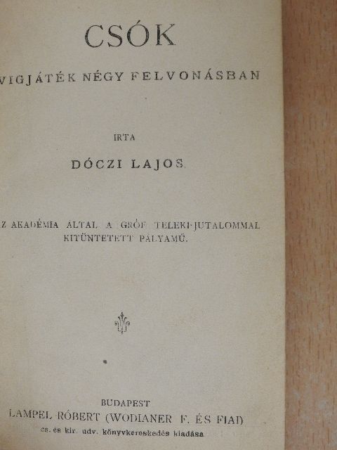 Dóczi Lajos - Csók [antikvár]