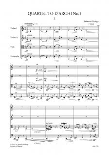 SELMECZI GYÖRGY - I. VONÓSNÉGYES (QUARTETTO D'ARCHI NO.1)