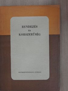 A. Efrosz - Rendezés és korszerűség [antikvár]