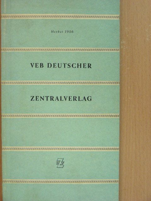 VEB Deutscher Zentralverlag [antikvár]