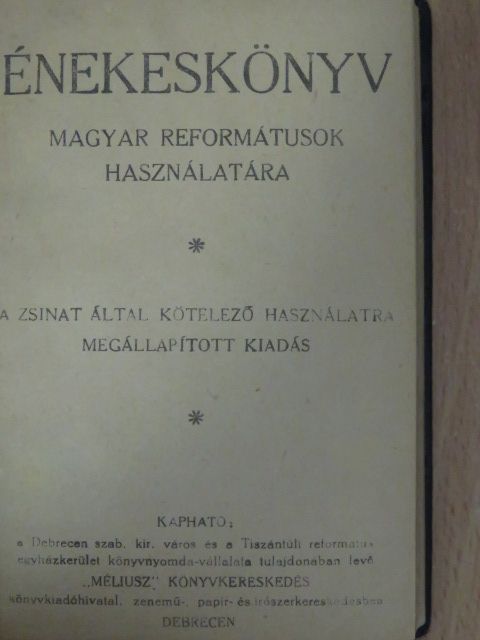 Énekeskönyv [antikvár]