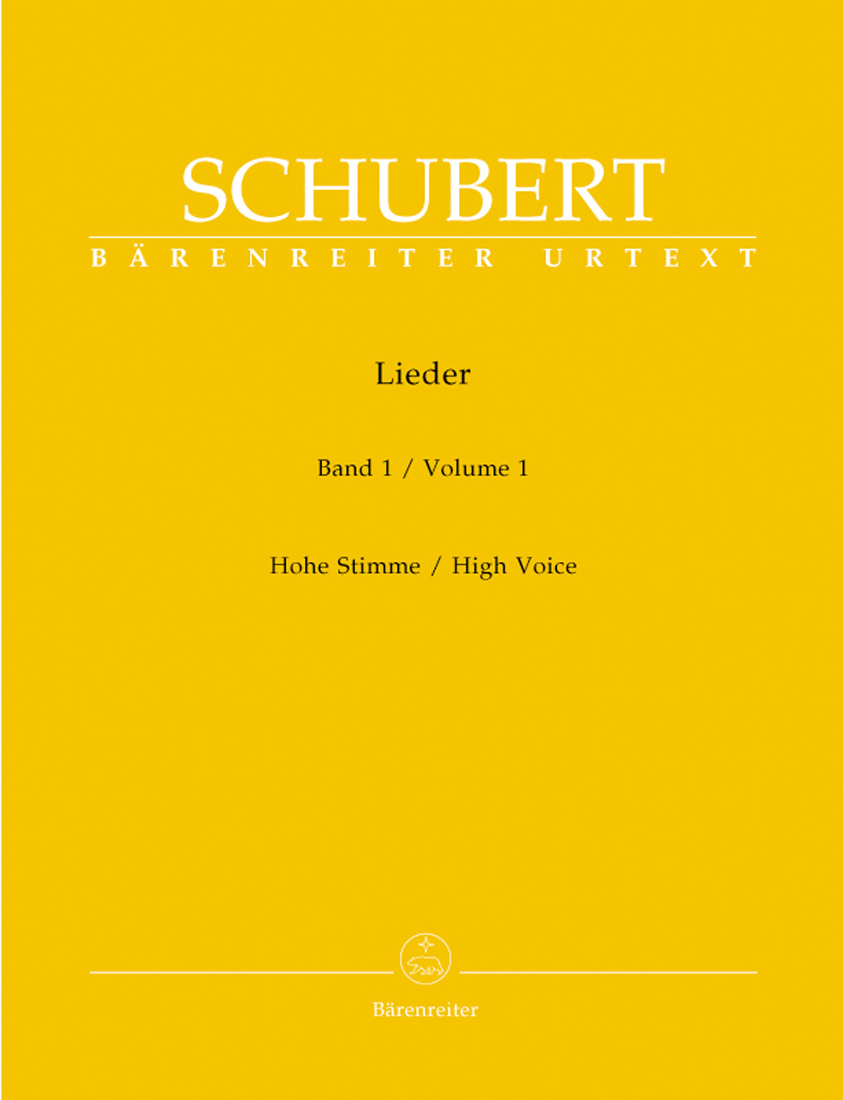 Franz Schubert - LIEDER BAND 1 FÜR HOHE STIMME UND KLAVIER URTEXT (WALTHER DÜRR)