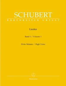 Franz Schubert - LIEDER BAND 1 FÜR HOHE STIMME UND KLAVIER URTEXT (WALTHER DÜRR)