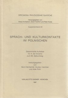A. de Vincenz, Hentschel, Gerd, Ineichen, Gustav, Pohl, Alek - Sprach- und Kulturkontakte im Polnischen [antikvár]