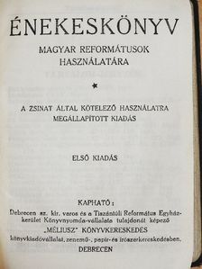 Énekeskönyv [antikvár]