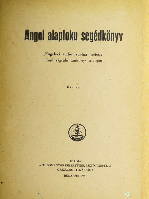 Angol alapfoku segédkönyv [antikvár]