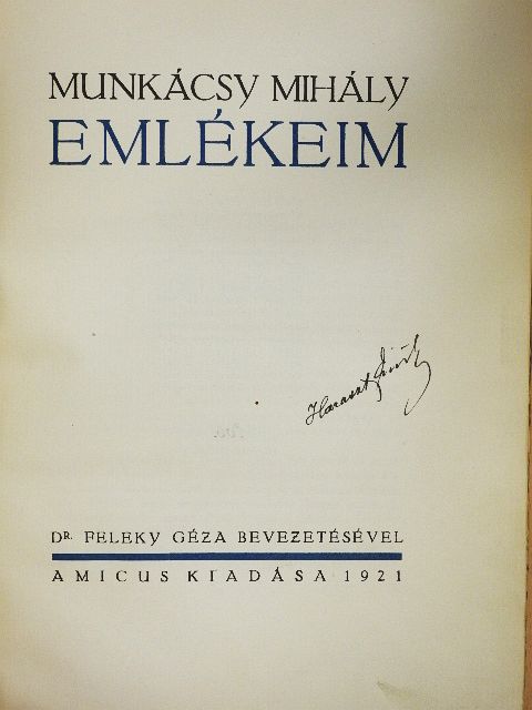 Munkácsy Mihály - Emlékeim [antikvár]