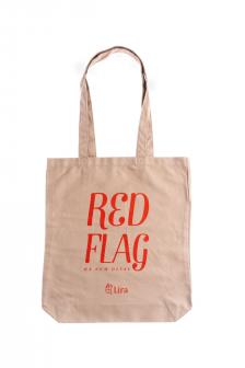 Red flag (ha nem olvas) - vászontáska