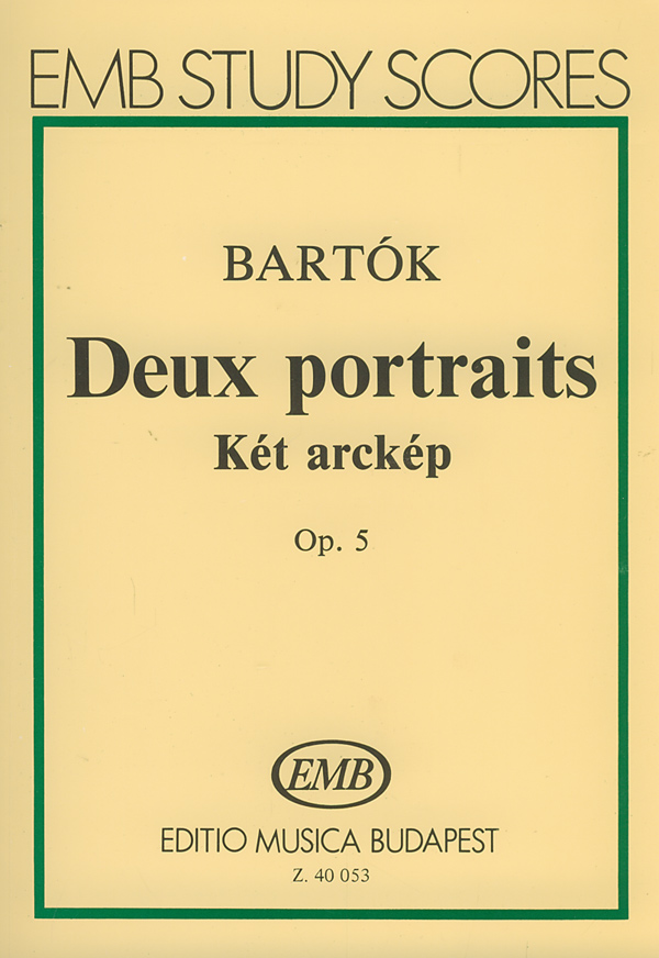 Bartók Béla - KÉT ARCKÉP OP.5, KISPARTITÚRA
